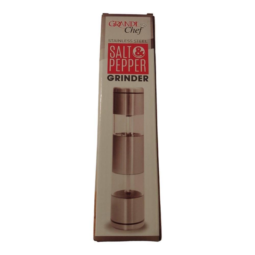 Salt And Pepper Grinder Grand Chef Stainless Steel